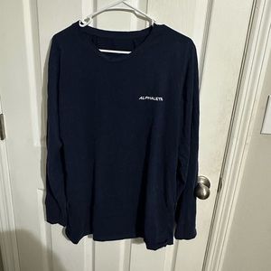 Alphalete Long Sleeve Navy Shirt